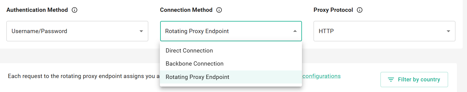 Setup datacenter proxies in Webshare