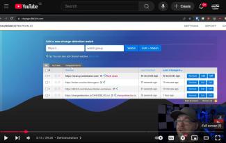 web page change detection youtube - DBTech