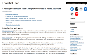 Sending notifications from ChangeDetection.io to Home Assistant