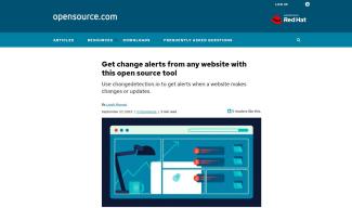 web page change detection redhat opensource