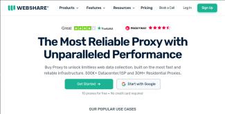 WebShare proxies